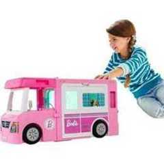Barbie Barbie 3-in-1 Dream Camper, Fully-Furnished Dreamcamper