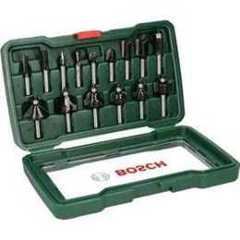 Bosch Bosch 15-Piece Tungsten Carbide Router Bit Set