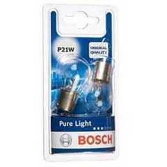 Bosch P21W (382) Pure Light Halogen Headlight Bulbs, 12 V 21 W