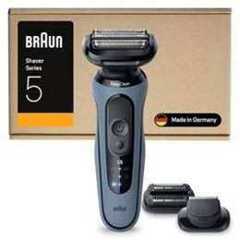 Braun Series 5 Electric Shaver, Azure, Wet & Dry, Waterproof