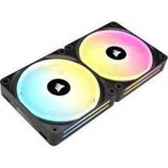 Corsair iCUE LINK QX140 RGB 140mm Magnetic Dome RGB Fans - Double