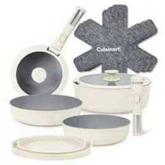 Cuisinart ClickSmart Ceramic Non-Stick x2 Detachable Handle Pan Set