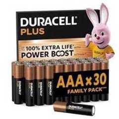 Duracell Plus AAA Alkaline Batteries (30 Pack) 1.5V, LR03
