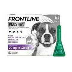 Frontline Plus Flea & Tick Treatment for Large Dogs - 6 Pipettes