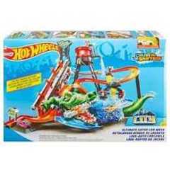 Hot Wheels City Ultimate Gator Car Wash Playset & 1 Color Shifters Car