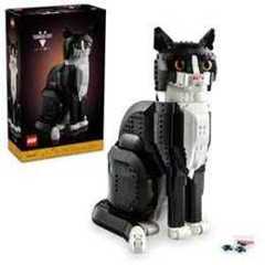 LEGO Ideas Tuxedo Cat, Home Décor, Cat Lover Gifts, Collectible