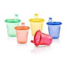Nuby ID91121A Pick Nick Drinking Cup Set With 6 Cups And 6 Lids
