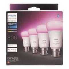 Philips Hue Philips Hue White & Colour Ambiance Smart Bulb 4 Pack LED