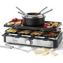 Salter Salter 2 In 1 Raclette Grill And Fondue Set, Electric, 1.3