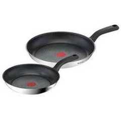 Tefal Comfort Max Stainless Steel Frying Pan Set, 24 and 28 cm