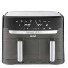Tefal Easy Fry Dual Zone 8.3L Family Air Fryer, Black & Metal